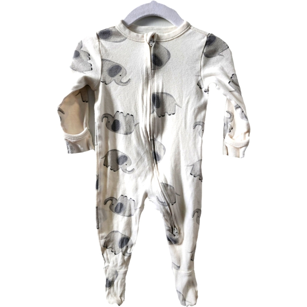 Adorable Elephant Print Kids Sleep And Play Pajama